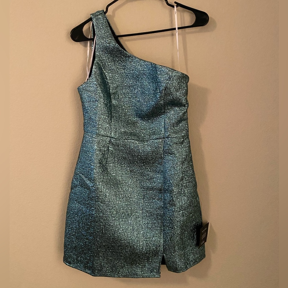 Lulus New Year’s Eve NYE Dress short one shoulder